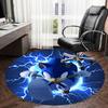 1pc Sonic the Hedgehog Lightning Speed Round carpet, Made of Polyester,Perfect for Decorating Office Chairs, Living Rooms, A Vibrant Decorative Rug