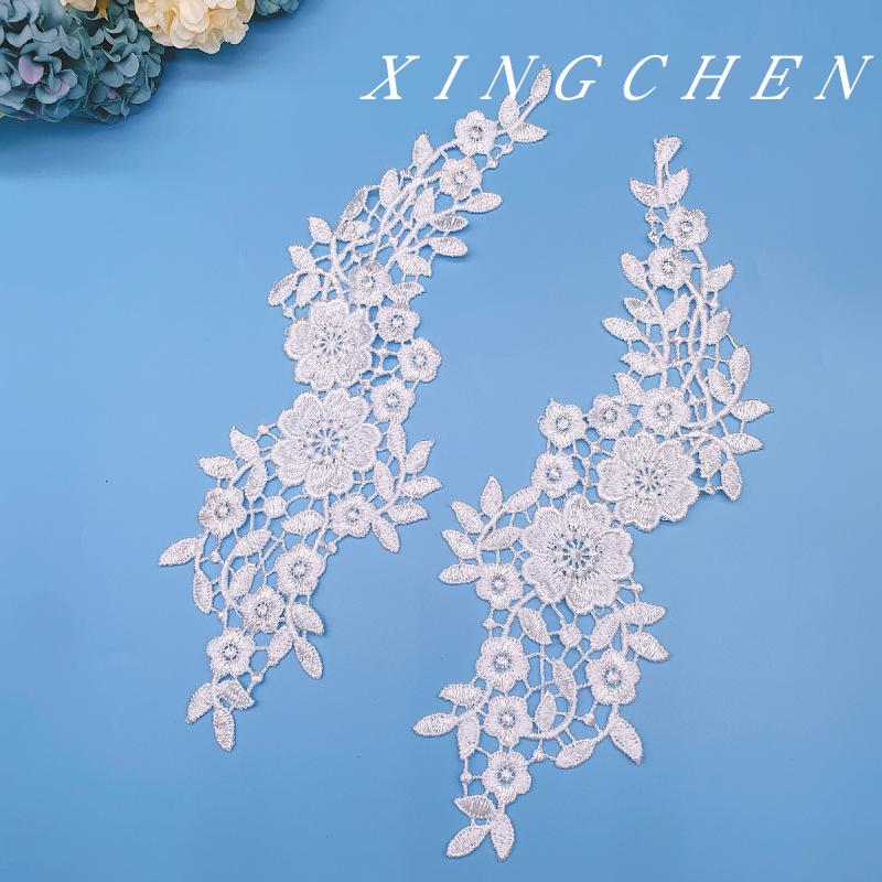 Water Soluble Embroidery Lace Flower To Flower Accessories Collar Flower Wedding Dress Decoration Bridal Headgear Diy Lace Accessories