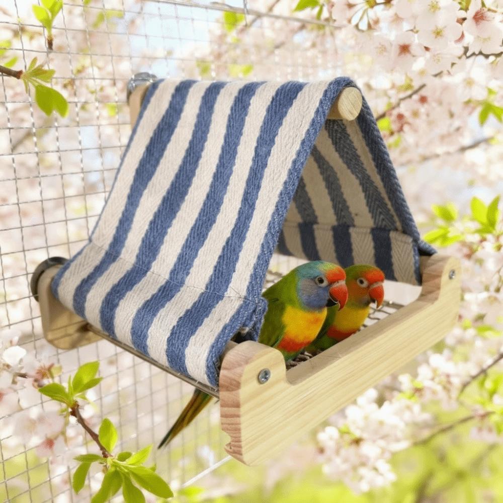 Breathable Bird Shelter Retractable Hanging Hammock Bird Nest House  Cage Accessories