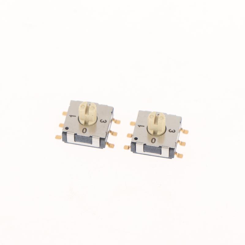 2Pcs Mini Encoder Rotary Encoder Switch Bcd8421 Multi Gear Band Knob Switch Smd Band Switch