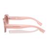 Burberry Temple Letter Logo Acetate Oval Sunglasses Kids Pink