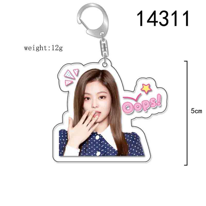 BLACKPINK Acrylic Double-Sided Keychain: Lisa, Jisoo, Jennie, Rosé