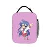 Anime Girls Lucky Star Insulated Lunch Bag Portable Izumi Konata Reusable Thermal Bag Lunch Box Tote Beach  Picnic Men Women