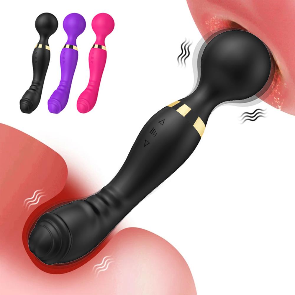 Powerful Wand Vibrators for Women G Spot Dildo Double Vibrating Massage AV Stick Clitoris Stimulator Adult 18 Sexy Sex Toys Shop