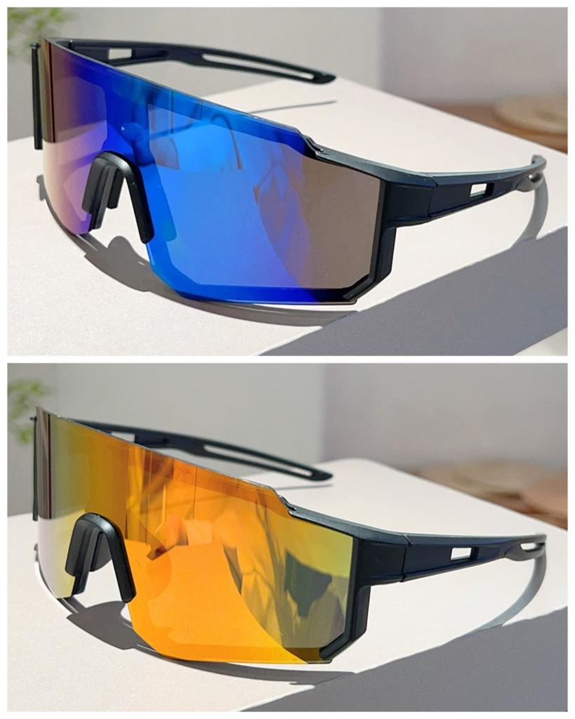 2pcs New Eyewear Bicycle Unisex Windproof Sand Colored Glasses