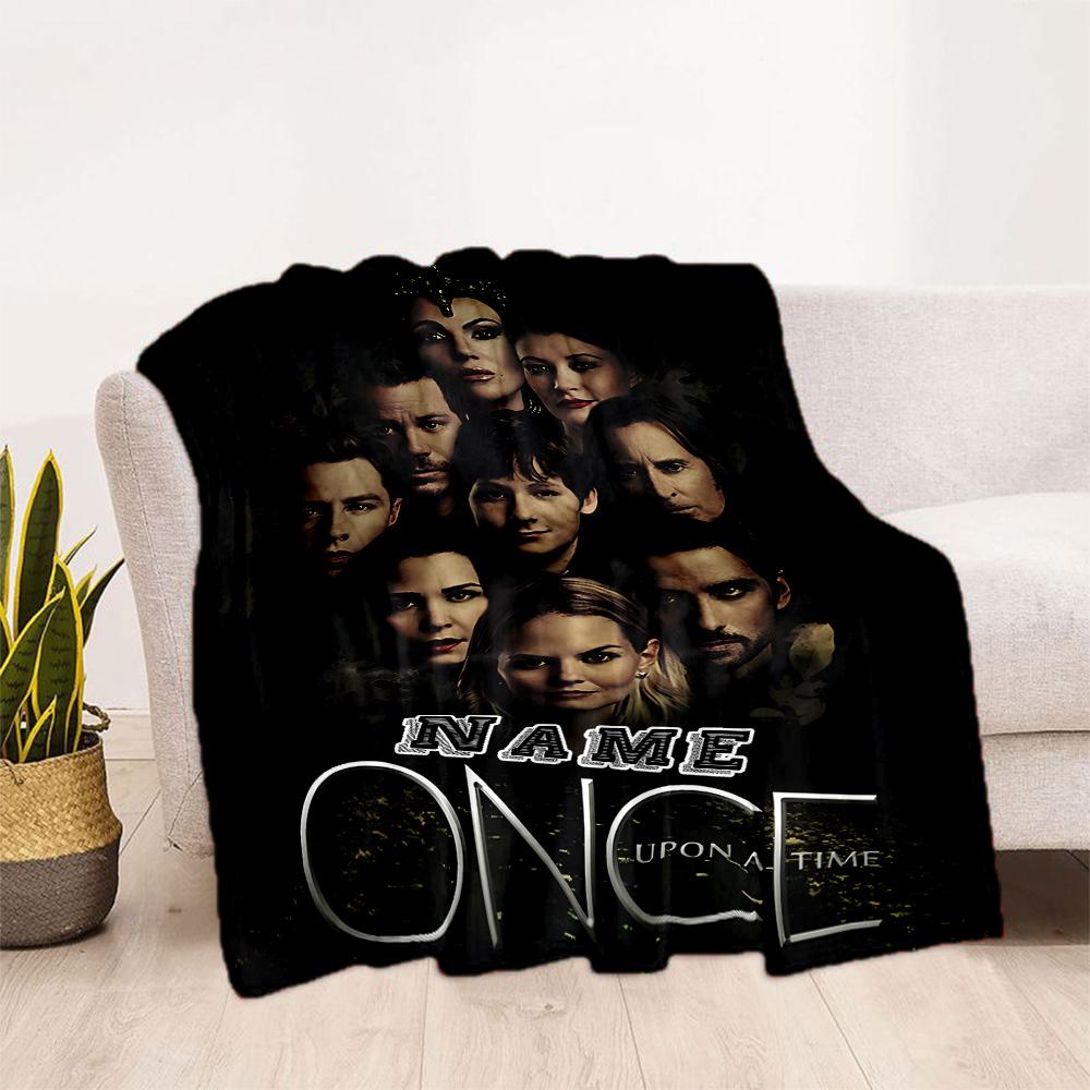 Once Upon Time Mystery Personalized Name Blanket Throw Customizable Blanket Soft & Cozy Great for Office Chair Couch Chair Seaside