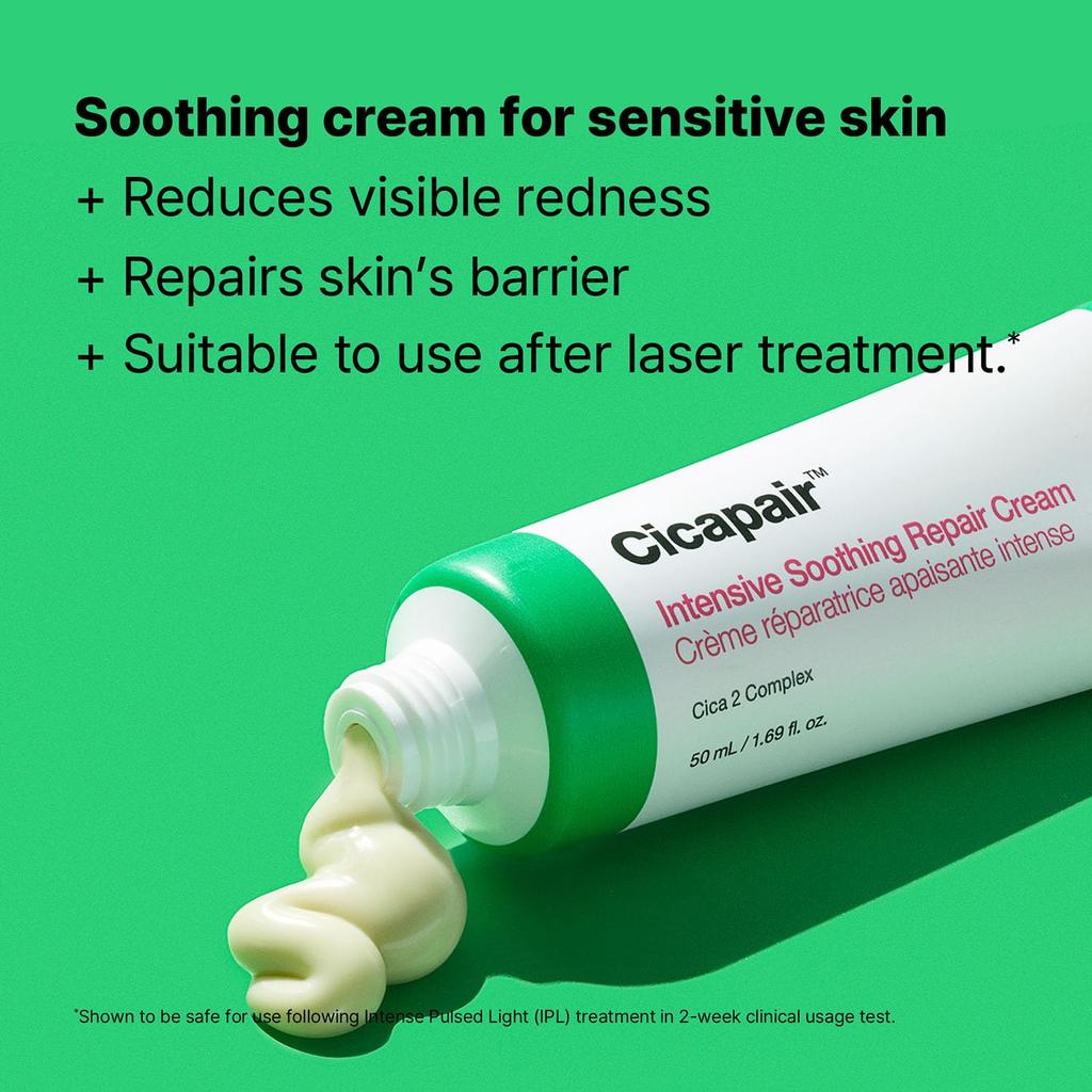 Dr.Jart+ Cicapair Intensive Soothing Repair Cream Skincare – Calming Moisturiser for Sensitive Skin, Korean