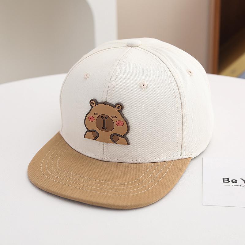 Casquette Hip-Hop Capybara Dessin Animé pour Enfants - Casquette de Baseball pour Filles - Printemps/Été - Casquette Street Dance Multicolore pour Garçons