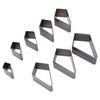 8Pcs Leather Die Cutter Template Cutting Mold Diamond Shape High Carbon Steel Hollow Punching Tool for DIY Craft