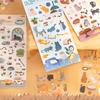 Cartoon Kitten Animal Sticker Adhesive Paper PVC Sticker for Scrapbooking Journal Phone Decoration Classroom Rewarding