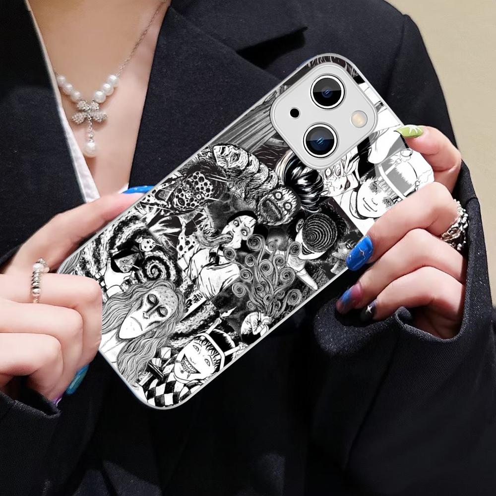 Japan Anime Tomie Kawakami Phone Case For IPhone 14 13 12 Mini 11 Pro XS Max X XR 14 Plus Tempered Glass Cover