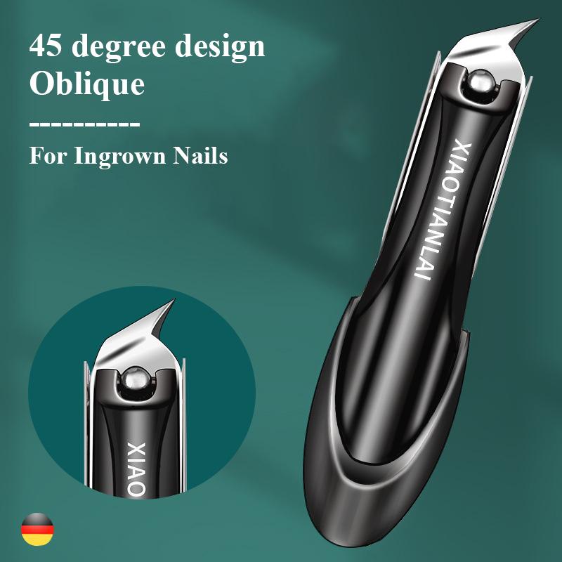 Obcinacz do paznokci ze stali nierdzewnej, najostrzejszy obcinacz do paznokci, zakrzywiona krawędź, dla dorosłych mężczyzn i kobiet, obcinacz do paznokci