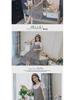 Plus Size Korean Plaid Maternity Dress - Short Sleeve, Loose Fit, Round Neck, Two-Piece Look