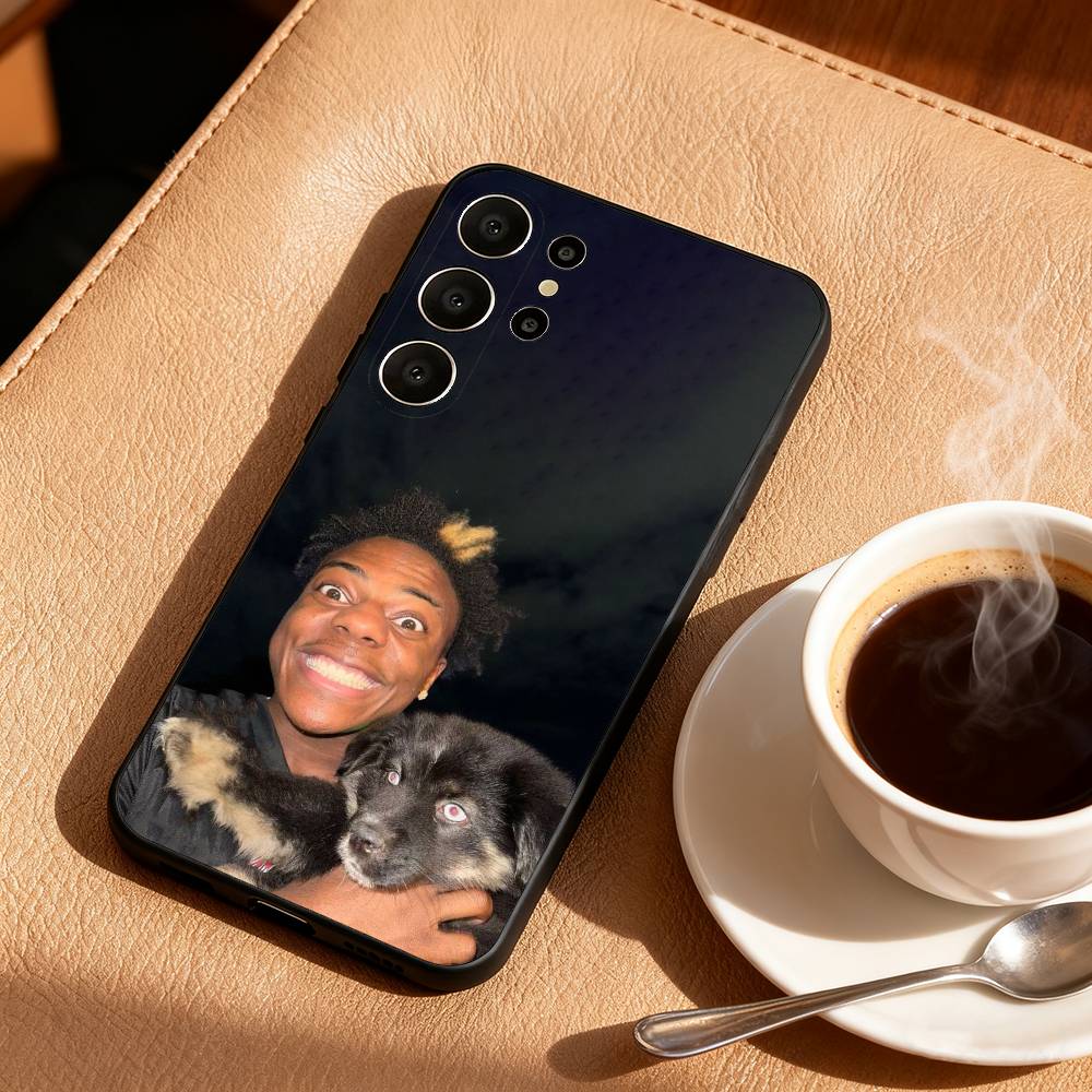 

F-Funny I-IShowSpeed Youtuber Phone Case For Samsung S26,S25,24,23,22,30,21,10,9,Ultra,Plus,Lite,FE Soft Black Case Samsung S225G