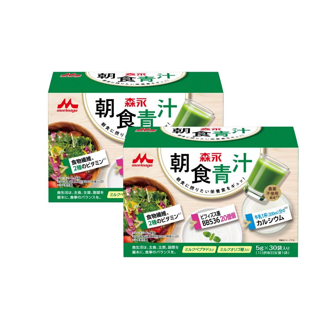 

Молочная промышленность Morinaga Завтрак Зеленый сок пакетики по 2 Сделано в Японии с органическим ячменем и молодыми диетическими и Питательный и здоровый [Morinaga]