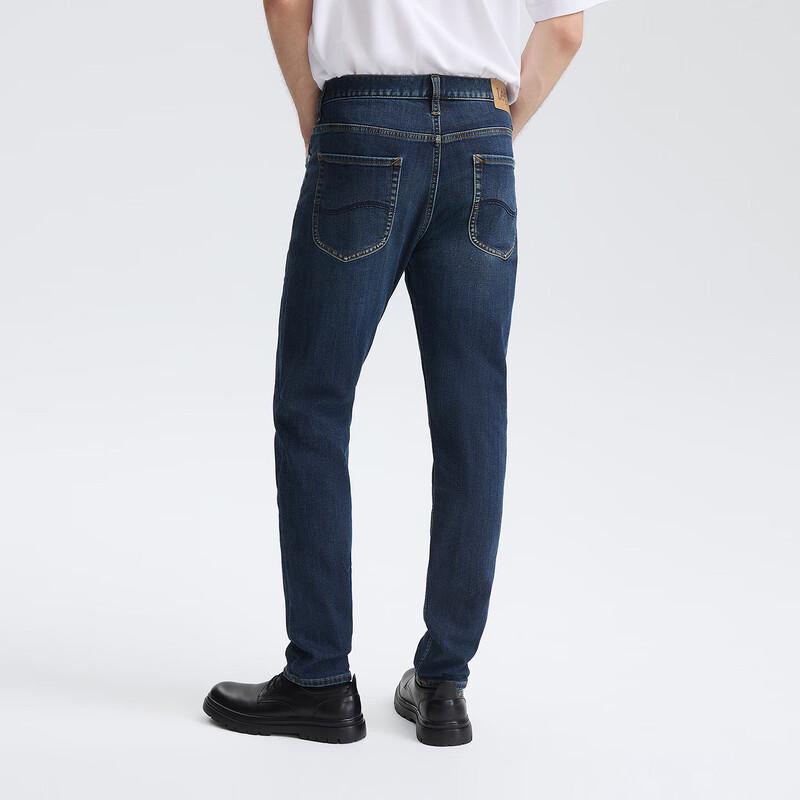 Lee 2025 Zimní Pánské Středně vysoké Zúžené Teplé Džíny