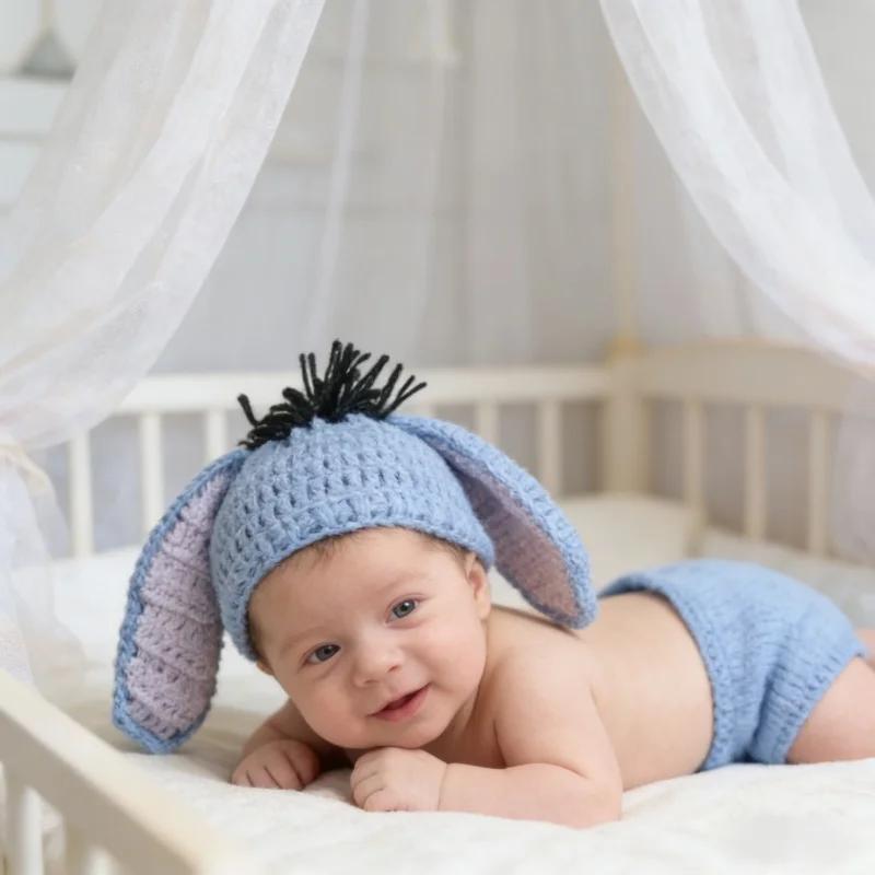 Hundred Day Baby Animal Costume Set Infant Studio Photo Accessory Baby Character Modeling Indoor Shooting Layout Practical Gear