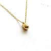 Mini 18K Gold Colorfast Teardrop Necklace - Handmade Mirror Polished Water Drop Design