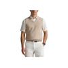 Polo Ralph Lauren V-Neck Cotton Blend Sleeveless Sweater Vest Men sweater vests Beige 785936654-501