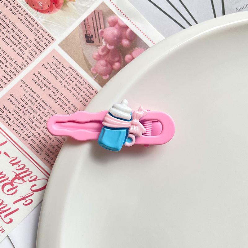 Children's Cartoon Bottle Hair Clip Korean Style Hair Accessories Cute Hairpin Side Dopamine Girl Hair Ornament