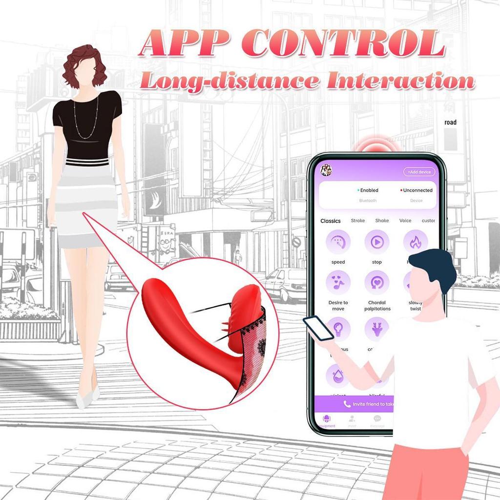 B310 Women's APP-Controlled Wearable G-Spot & Clitoral Vibrator - Long-Distance Adult Toy