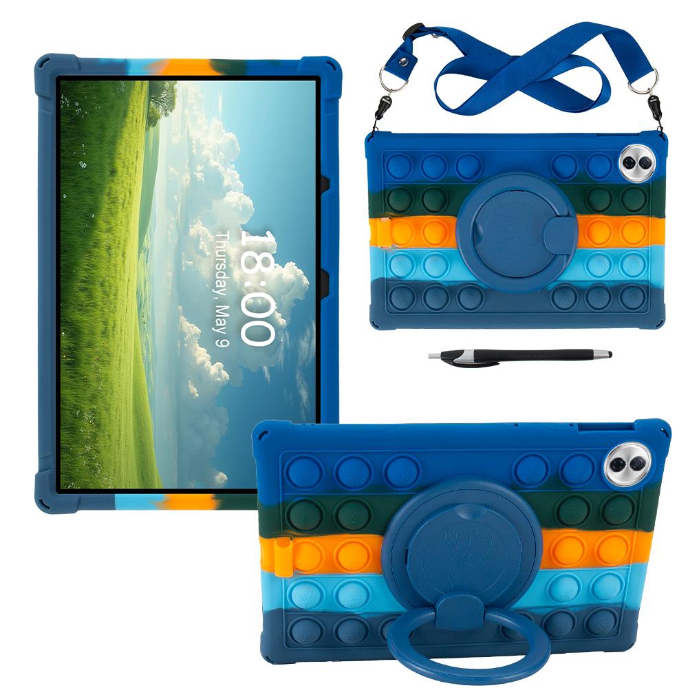 360 Rotating Soft Silicone Case For Honor Pad 10 12.1 Cover For Honor Pad 9 12.1 X9A X8A 11 X9 11.5 Magic Pad 12.3 Case