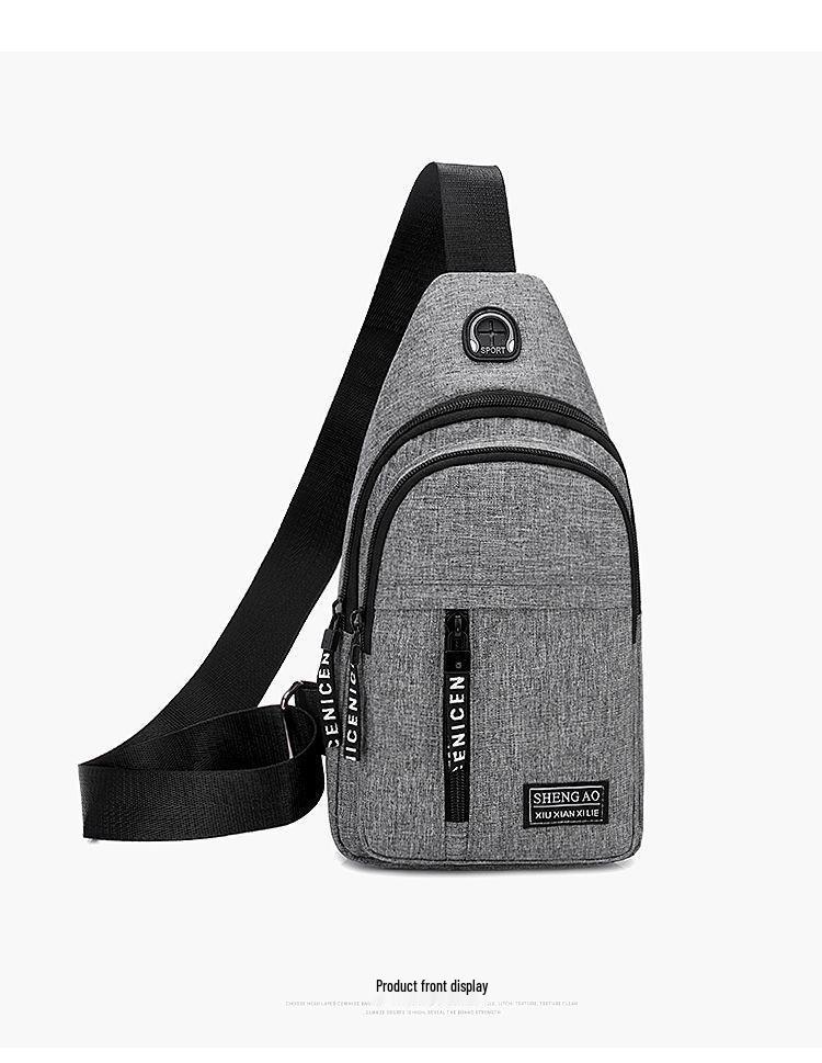 Men's Durable Nylon Travel Chest Bag