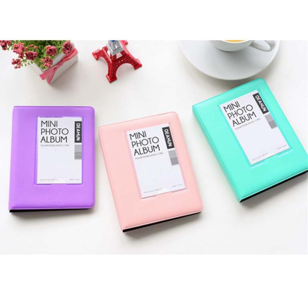 Colors Card Holder 64Pockets Card Stock Picture Case Binders Albums Photo Album Mini Photo Album