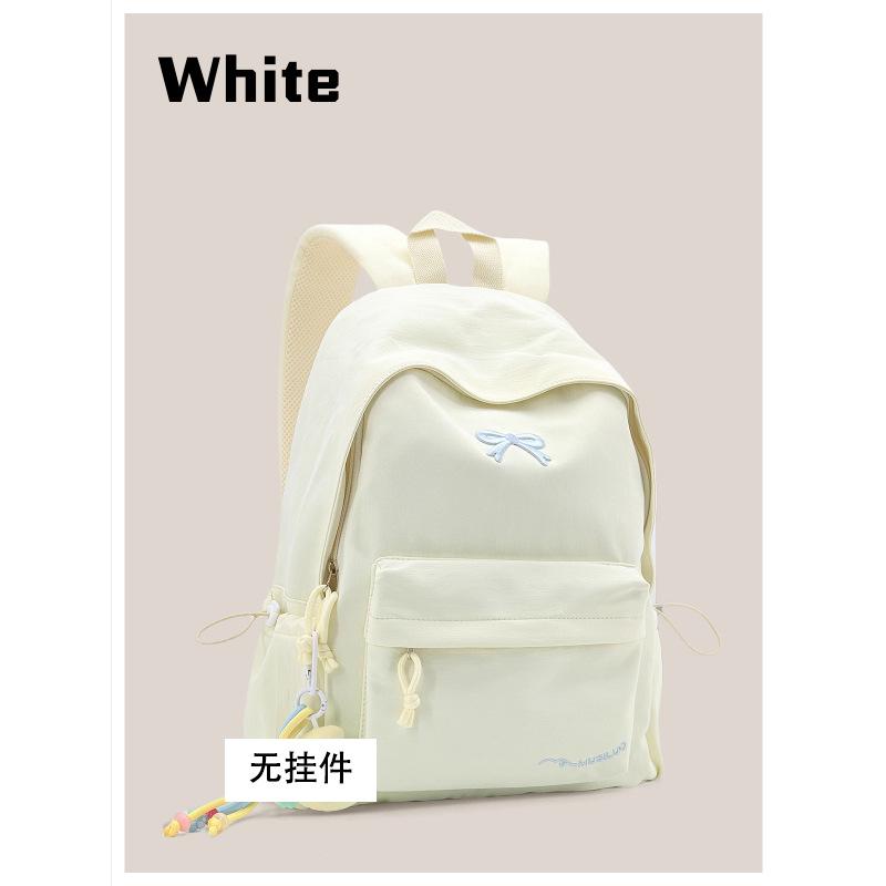 Schoolbag schoolbag junior high school girls bow high value girl heart backpack 1011 summer college student backpack