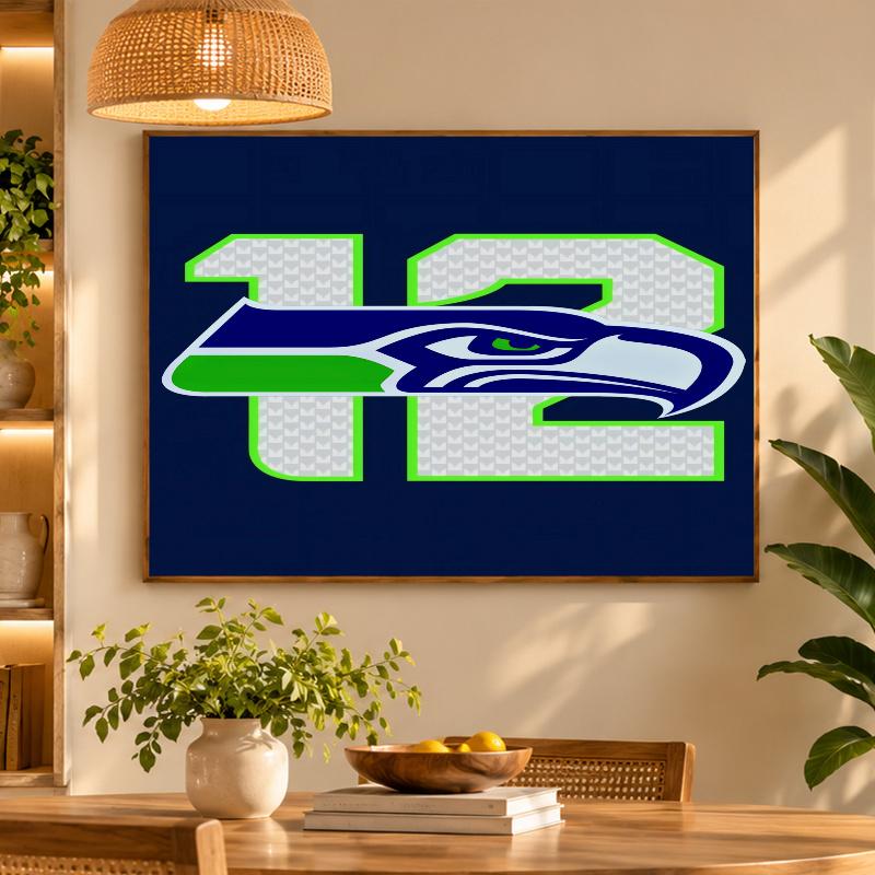 5D Diamond Painting Seattle Seahawks DIY Full Drill Diamond Art Kit Home Decoration