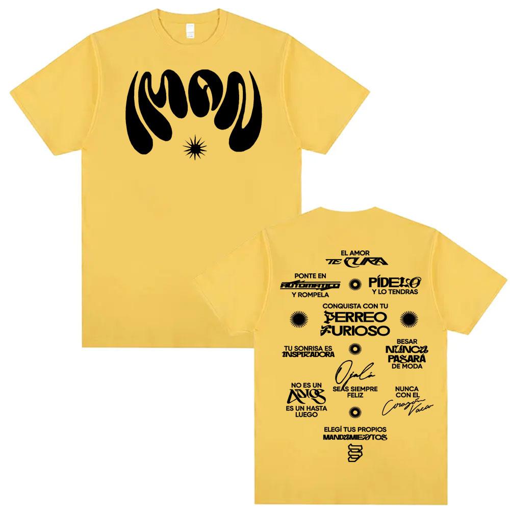 

Singer Maria Becerra Album Letters Graphic Tshirt Men Women Fashion Summer Tshirts Oversized ONeck Short Sleeve T Shirt Tops S