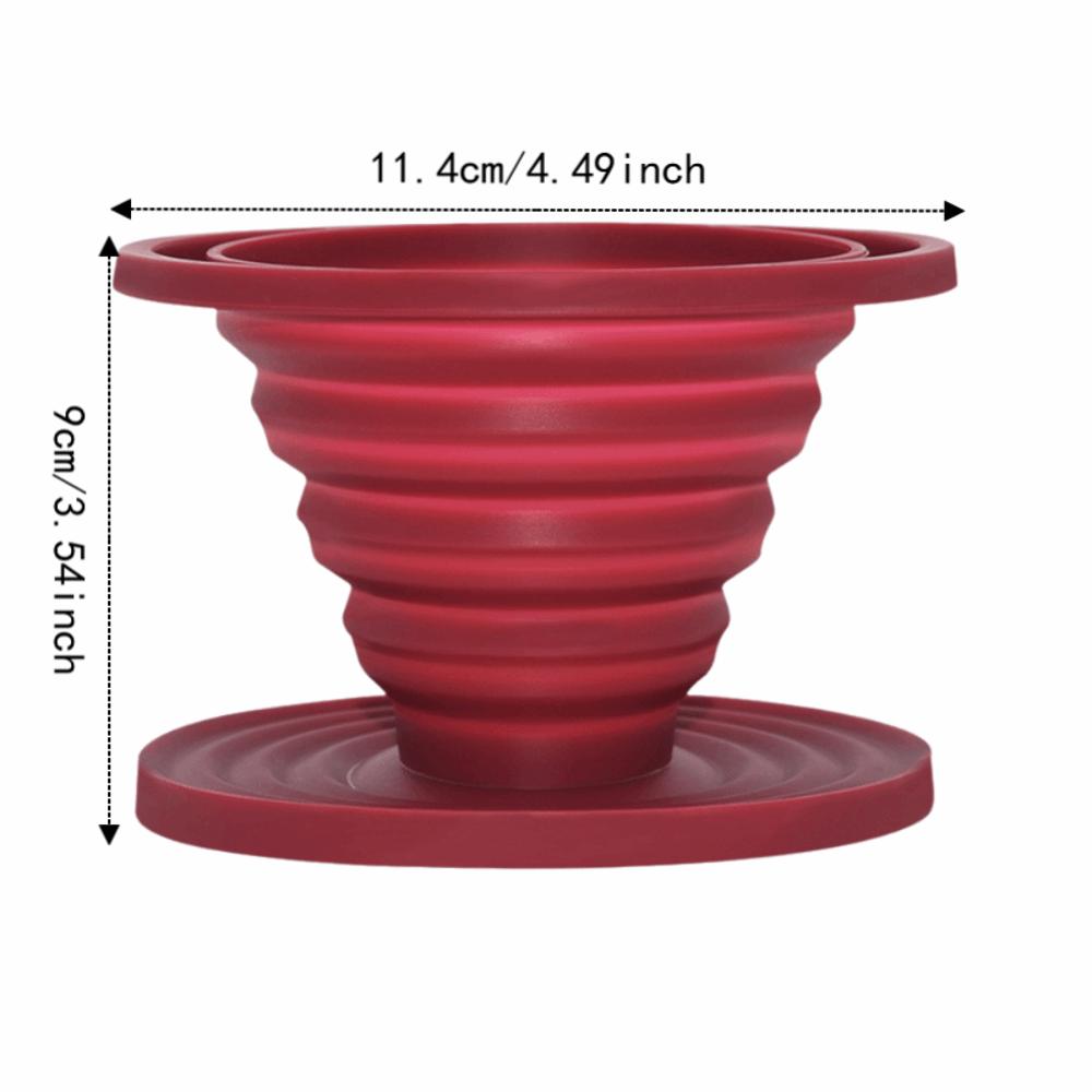 2 Stück faltbarer zusammenklappbarer Kaffee-Dripper Silikon-Kaffee-Filter-Dripper Büro