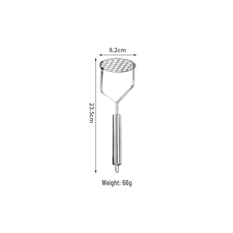 Stainless Steel Kitchenware Set: Spatula, Soup Ladle, Anti-Scald Stir-Fry Spatula, Frying Spatula, Large Slotted Spoon with Round Tube Handle.