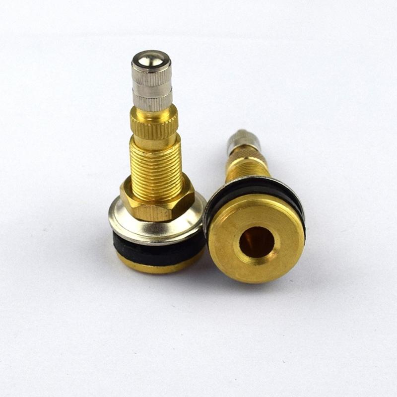 Tubeless Tire Stem TR618A, Brass Mount In Wheel Stem with Rubber Grommet Structure for Replacement Maintenance