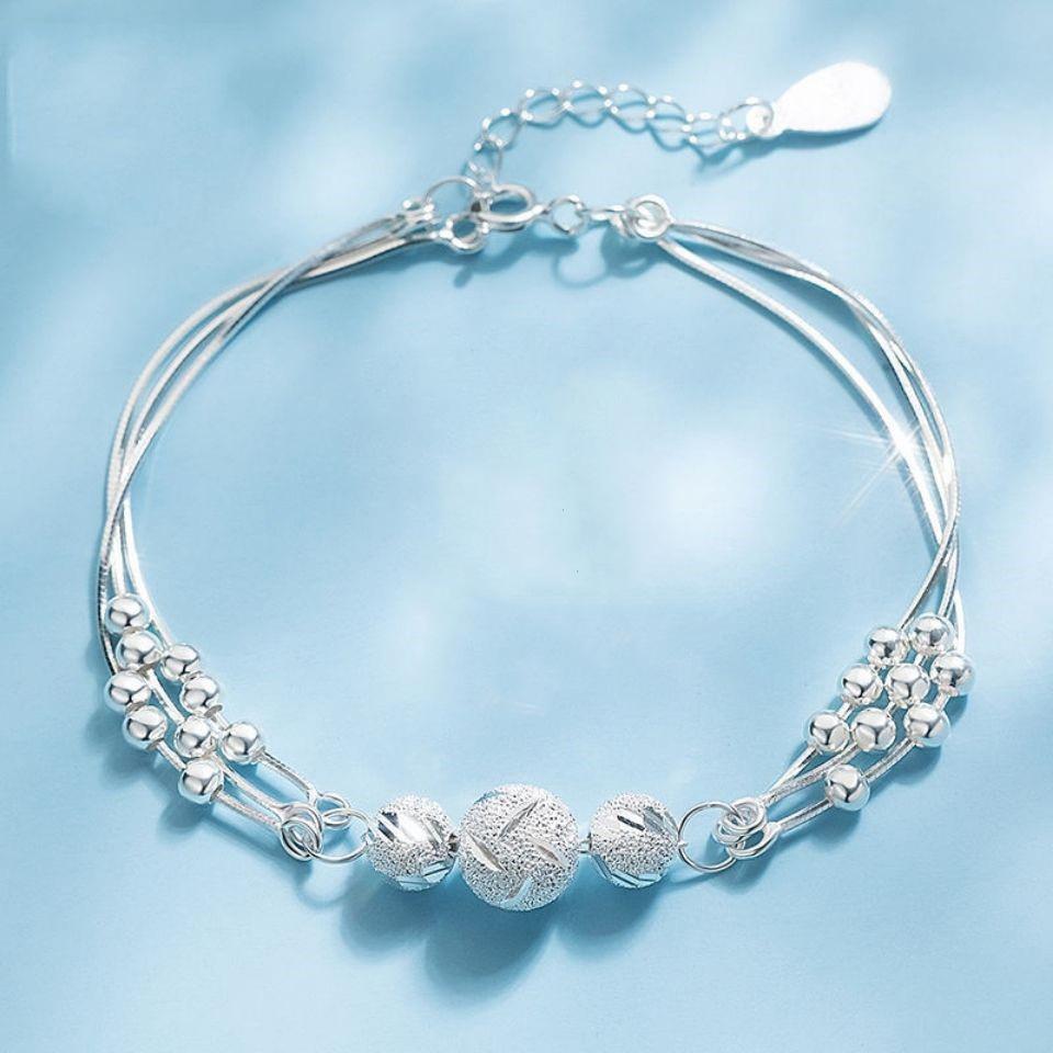 925 Sterling Silver Beautiful Stars Bracelets For Women Korean Fashion Designer Adjustable Bead Bracelet Luxury Original Jewelry