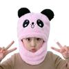 Children's hat for boys and girls, new autumn and winter model, cute, thickened, warm, with integrated neck warmer, face-covering and ear-protecting
