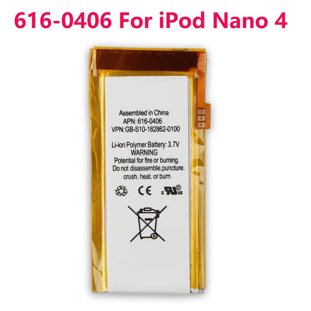 Rechargeable Lithium Battery For Apple iPod Nano 4 iPod Nano 5 iPod Nano 6 iPod Nano 7 616-0406 616-0407 616-0531 616-0640 Battery