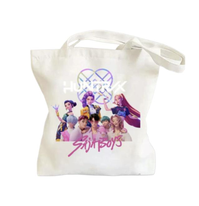 K-Pop Demon Hunters Geanta Eco (Tigru Derpy · Saja Boys · Huntrix) (4 Opțiuni)