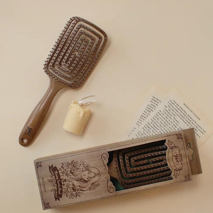 Hairbrush Wood Square