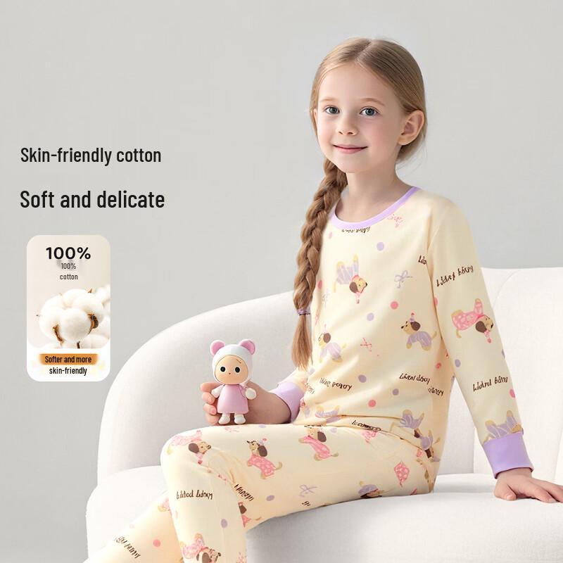 Детский термобельевой комплект для девочек 100% хлопок 160