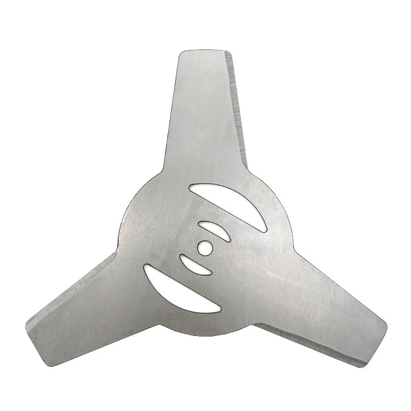 Garden Power Tool Accessories 4Pieces 5mm Metallic Blade 3Teeth for Electrical Grass Trimmer Brush Cutter