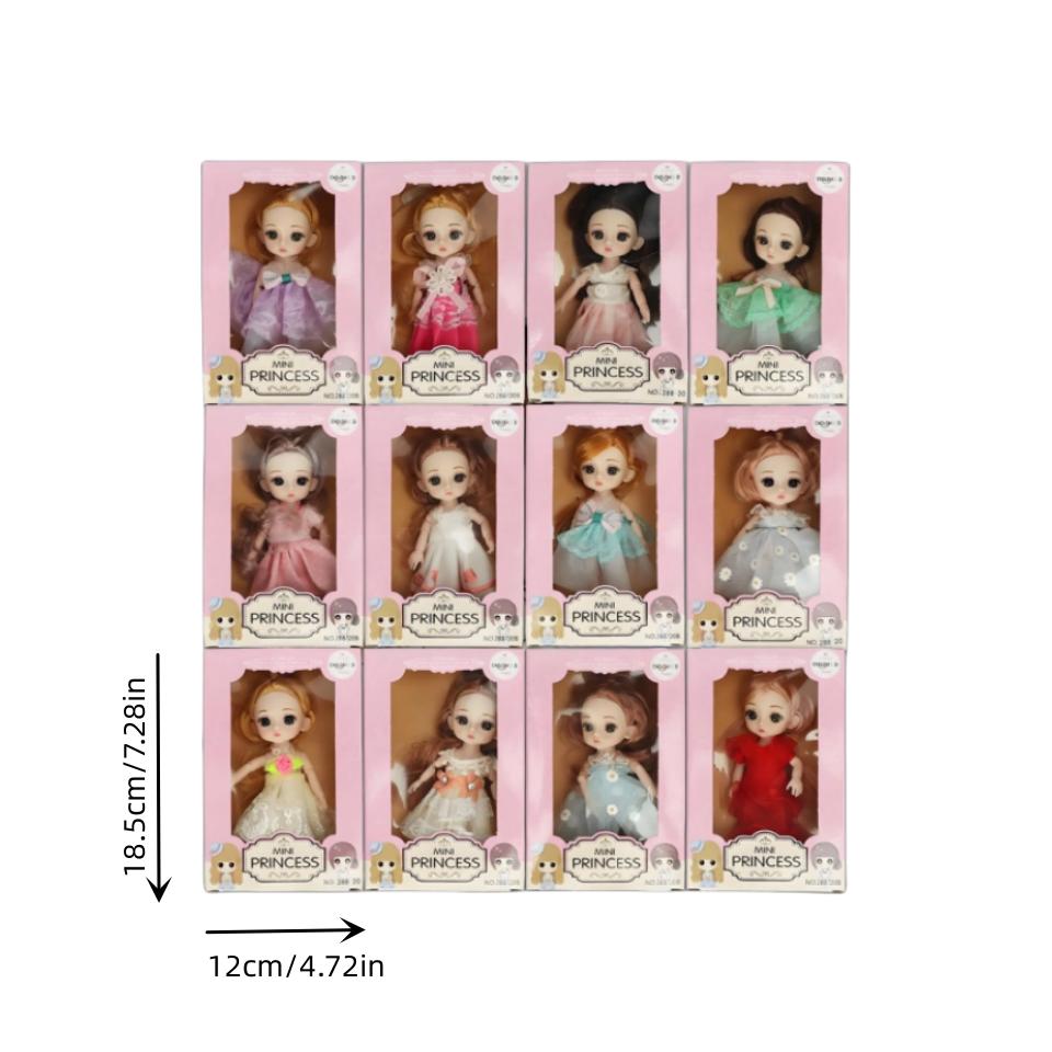 Non-Toxic 1Pc/4Pcs Princess Vinyl Doll Collection Figure With Stand Collectible Doll Cute Doll Set Pvc Fashion Figure Toy For Children Gift