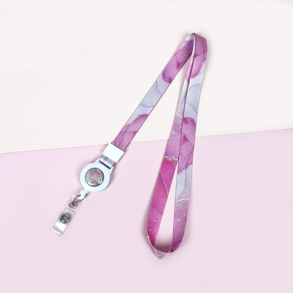 Cartoon Teleskopische Leichtziehbare Schnalle Lanyard Studenten Anti-Verlust Kartenhalter Halsband Langes Seil Arbeits Namensschild Namensschild Lanyard
