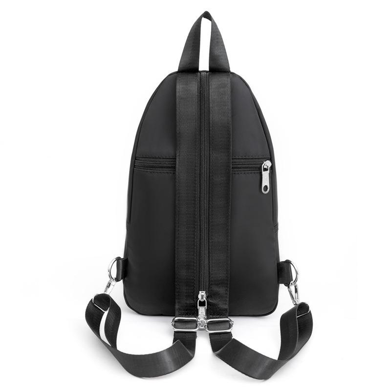 Trendy multi-functional shoulder bag backpack women's bag simple and versatile nylon lightweight men's and women's breast bag fashion