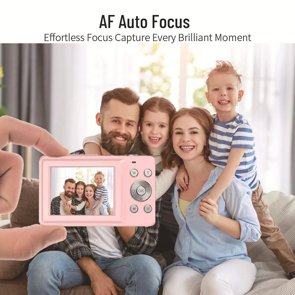4K HD Dual Screen Zoom Selfie Camera for Students and Parties - Portable CCD Children's Camera