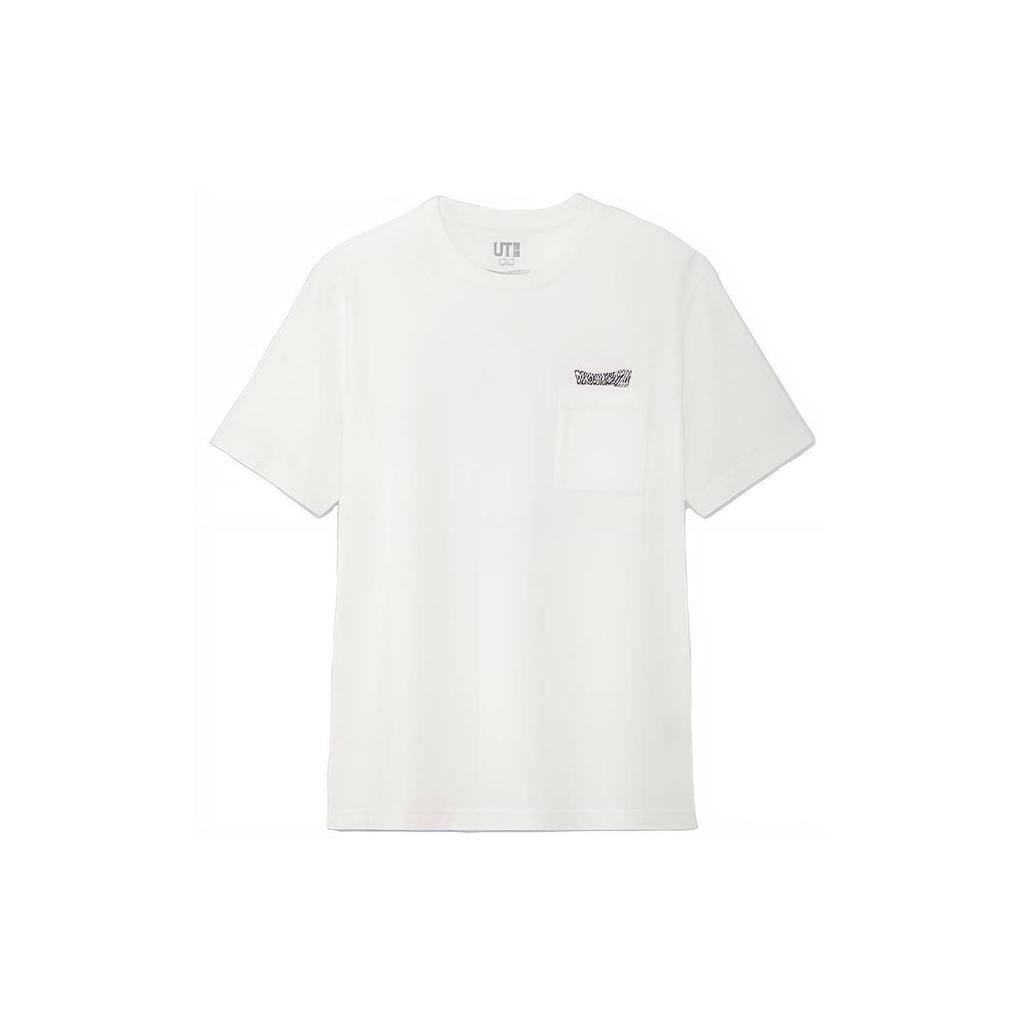 UNIQLO Dragon Ball Anime Character Print Short Sleeve T-Shirt Unisex Tops White 424005-00