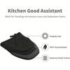 Short Oven Mitts Silicone Kitchen Oven Gloves High Heat Resistant 500℉ with Non Slip Grip Surfaces and Hanging Loop