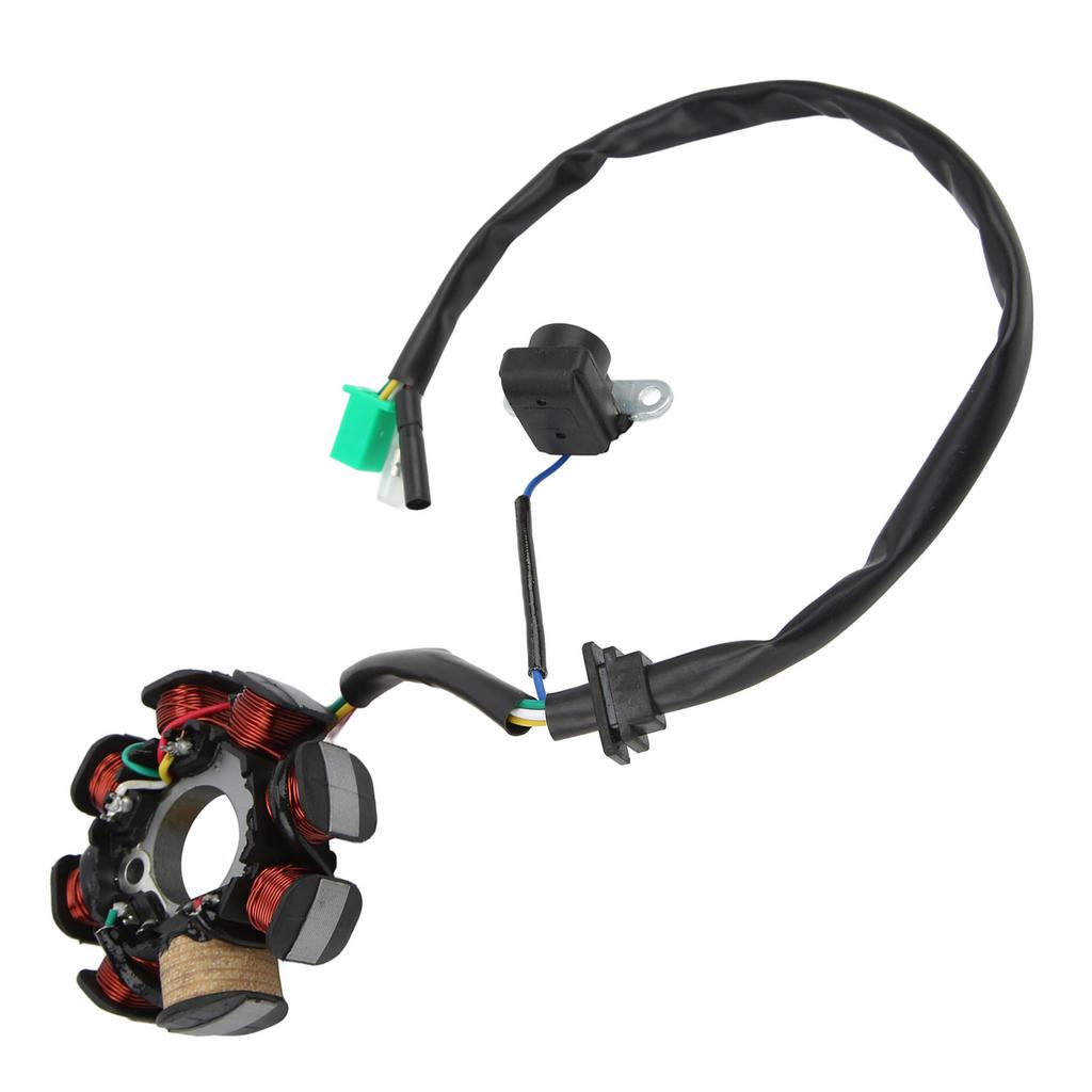 8 Pole 8 Coil Magneto Stator Ignition Generator for Chinese Scooters ATV Go Kart Moped 125cc 150cc 152QMI 157QMJ Engine