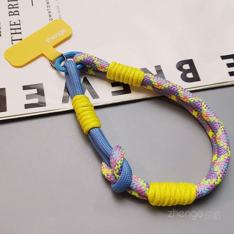 

Mobile phone lanyard wrist short ins cartoon cute snake pendant mobile phone case small lanyard thumb ring lanyard yellow purple blue