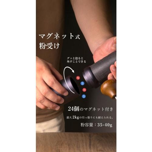 1Zpresso J-Ultra Hand Coffee Grinder, Iron Gray, Easy to Clean, Foldable, Stainless Steel Blades, External Adjustment